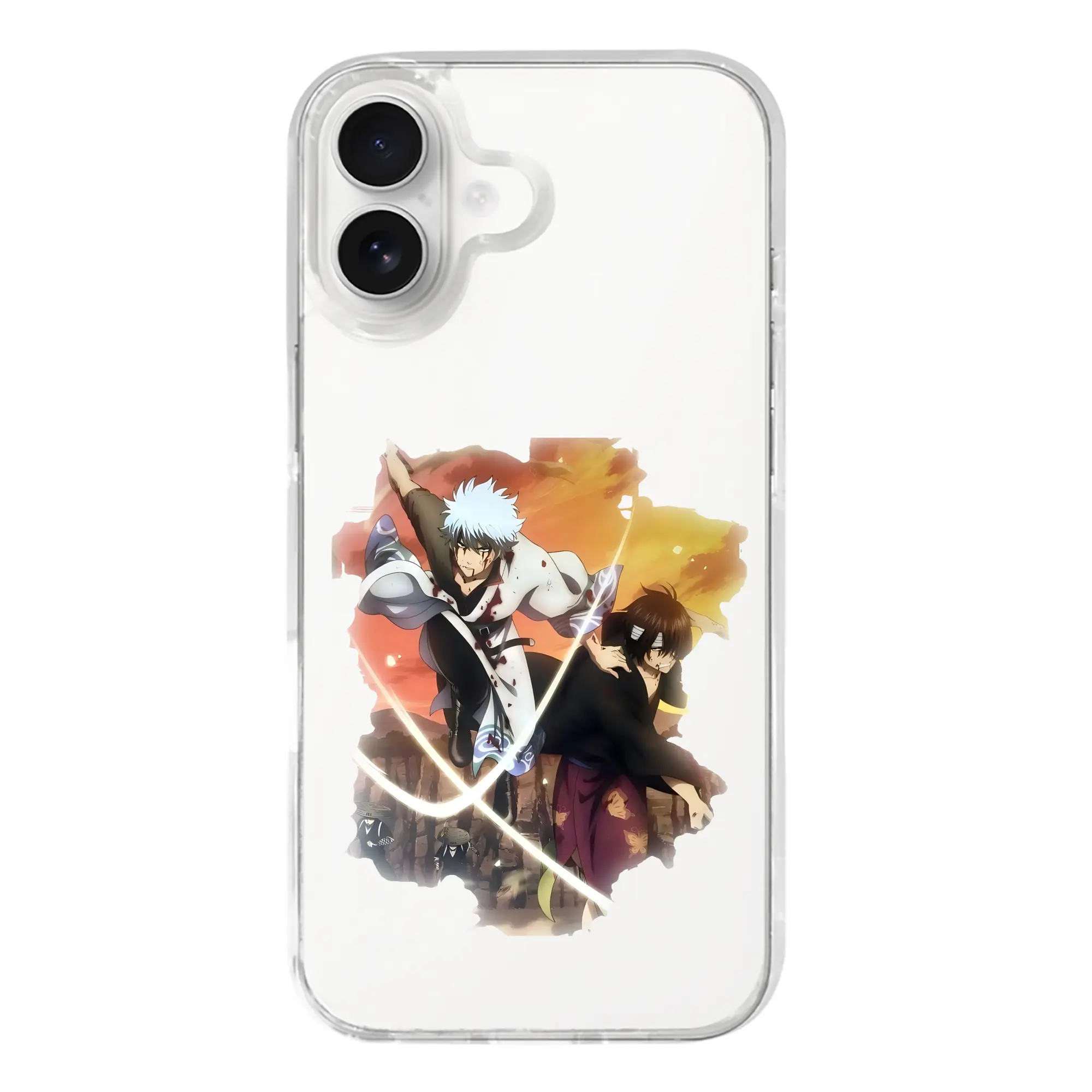 銀魂 グッズ 坂田 銀時 - iPhone 17シリーズ 透明スマホケース – 薄型・耐衝撃・精密フィット保護カバー